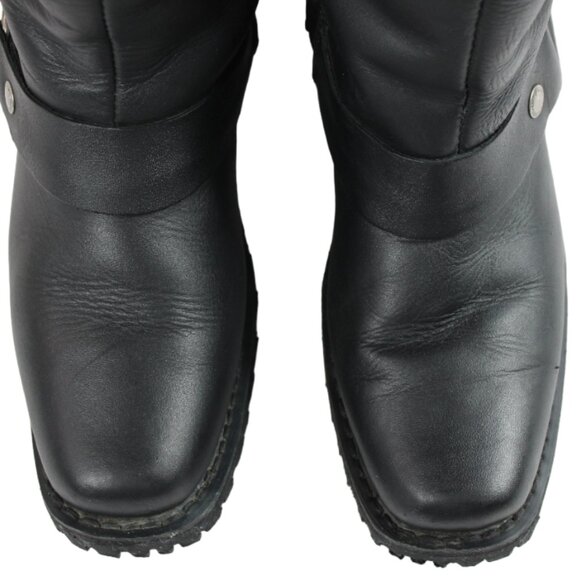 Milwaukee Leather Classic Harness Side Lacing Detail 14” Tall Boot Size 6.5 - Picture 6 of 11